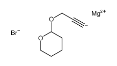 溴[3-[(四氢-2H-吡喃-2-基)氧基]-1-丙炔-1-基]镁 结构式
