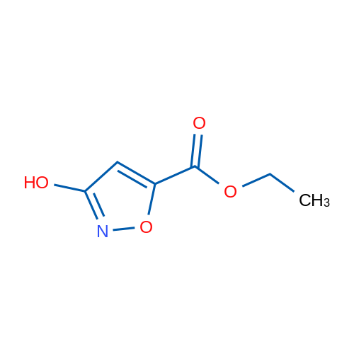 3-羟基异恶唑-5-羧酸乙酯 结构式