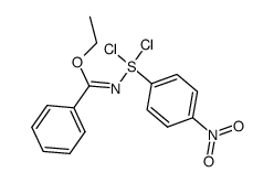Sulfur, dichloro(ethyl benzenecarboximidato-N)(4-nitrophenyl)-, (T-4)- (9CI) 结构式