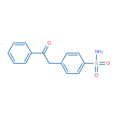 4-(2-氧代-2-苯乙基)苯磺酰胺 结构式