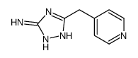 5-(吡啶-4-基甲基)-4H-1,2,4-三唑-3-胺 结构式