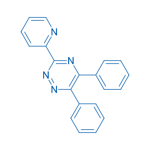 3-(2-吡啶基)-5,6-二苯基-1,2,4-三嗪 结构式