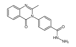 4-(2-甲基-4-氧代喹唑啉-3(4H)-基)苯甲酰肼 结构式