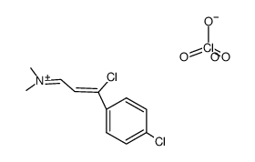 Methanaminium, N-3-chloro-3-(4-chlorophenyl)-2-propenylidene-N-methyl-, perchlorate 结构式