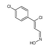 2-Propenal, 3-chloro-3-(4-chlorophenyl)-, oxime 结构式