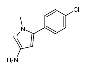 5-(4-氯苯基)-1-甲基-1H-吡唑-3-胺 结构式