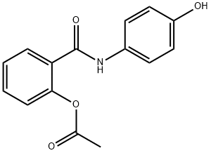 2-乙酰氧基-N-(4-羟基苯基)苯甲酰胺 结构式