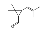2,2-二甲基-3-(2-甲基-1-丙烯基)环丙烷甲醛 结构式