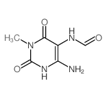 Formamide,N-(4-amino-1,2,3,6-tetrahydro-1-methyl-2,6-dioxo-5-pyrimidinyl)- 结构式
