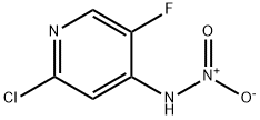 2-氯-5-氟-N-硝基吡啶-4-胺 结构式