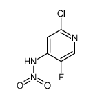 2-氯-5-氟-N-硝基吡啶-4-胺 结构式
