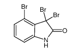 3,3,4-三溴-1,3-二氢-2H-吲哚-2-酮 结构式