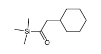 2-环己基-1-(三甲基硅基)乙酮 结构式
