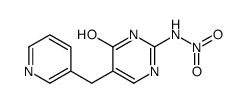 4(3H)-Pyrimidinone, 2-(nitroamino)-5-(3-pyridinylmethyl)- 结构式