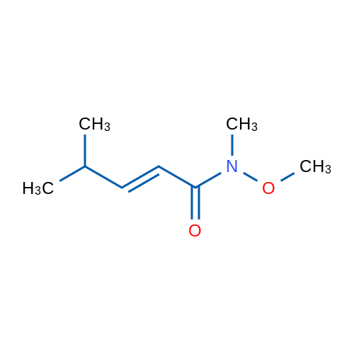 (2E)-N-甲氧基-N,4-二甲基-2-戊烯酰胺 结构式