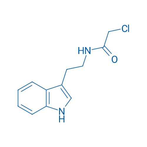 N-(2-(1H-吲哚-3-基)乙基)-2-氯乙酰胺 结构式