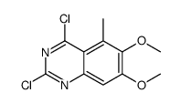 Quinazoline, 2,4-dichloro-6,7-dimethoxy-5-methyl- 结构式