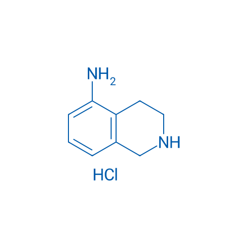 5-氨基-1,2,3,4-四氢异喹啉盐酸盐 结构式