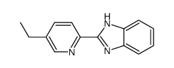2-(5-乙基-2-吡啶基)-1H-苯并咪唑 结构式