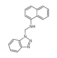 1H-Benzotriazole-1-methanamine, N-1-naphthalenyl- 结构式