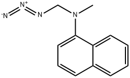 N-(叠氮甲基)-N-甲基-1-萘胺 结构式
