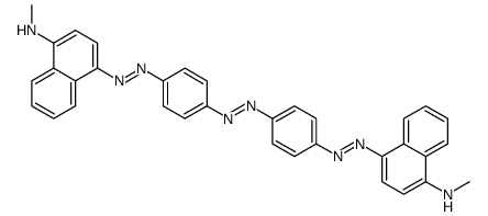 4,4'-[Azobis(4,1-phenyleneazo)]bis[N-methyl-1-naphthalenamine] 结构式