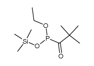 Ethyl trimethylsilyl P-(2,2-dimethyl-1-oxopropyl)phosphonite 结构式