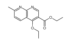 4-乙氧基-7-甲基-1,8-萘啶-3-羧酸乙酯 结构式