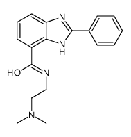 1H-Benzimidazole-7-carboxamide,N-[2-(dimethylamino)ethyl]-2-phenyl- 结构式