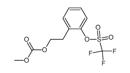 2-[2-(甲氧基羰酰氧基)乙基]苯基三氟甲磺酸酯 结构式