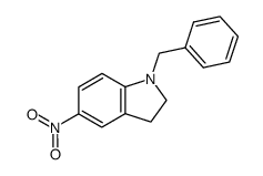 1-苄基-5-硝基吲哚啉 结构式