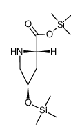 L-Proline, 4-[(trimethylsilyl)oxy]-, trimethylsilyl ester, (4R)- 结构式