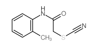 Thiocyanic acid,2-[(2-methylphenyl)amino]-2-oxoethyl ester 结构式