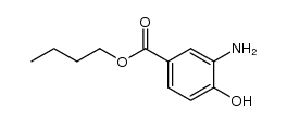 3-氨基-4-羟基苯甲酸丁酯 结构式