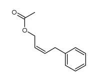 4-苯基-2-丁烯-1-基乙酸酯 结构式