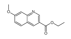 7-甲氧基-3-喹啉羧酸乙酯 结构式