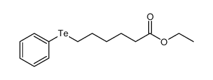 6-苯基碲代己酸乙酯 结构式