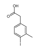 Benzeneacetic acid, 4-iodo-3-methyl- 结构式