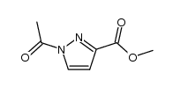 1H-Pyrazole-3-carboxylic acid, 1-acetyl-, methyl ester 结构式