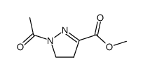 1H-Pyrazole-3-carboxylic acid, 1-acetyl-4,5-dihydro-, methyl ester 结构式