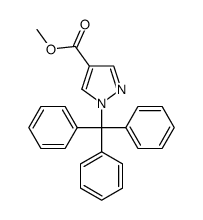 1-三苯甲基-1H-吡唑-4-羧酸甲酯 结构式