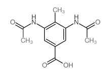 3,5-二乙酰氨基-4-甲基苯甲酸 结构式