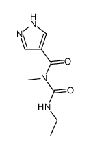 1H-Pyrazole-4-carboxamide, N-[(ethylamino)carbonyl]-N-methyl- 结构式