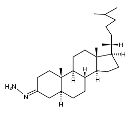 Cholestan-3-one, hydrazone 结构式