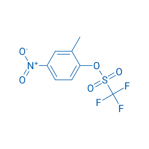 2-Methyl-4-nitrophenyl trifluoromethanesulphonate 结构式