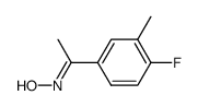 1-(4-氟-3-甲基苯基)乙酮肟 结构式