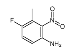 4-氟-3-甲基-2-硝基苯胺 结构式