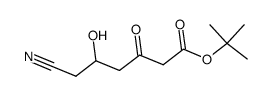 6-氰基-5-羟基-3-氧代己酸叔丁酯 结构式