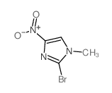 2-溴-1-甲基-4-硝基-1H-咪唑 结构式