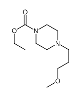 1-Piperazinecarboxylic acid, 4-(3-methoxypropyl)-, ethyl ester 结构式